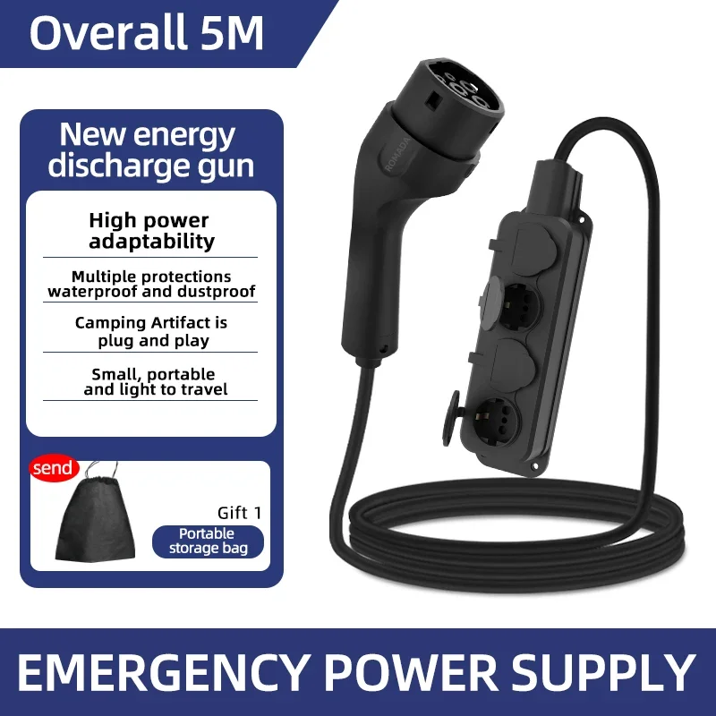 Outdoor Power Rack - แบบพกพา 16A 4KW ไฟฟ้ารถ EV Charger