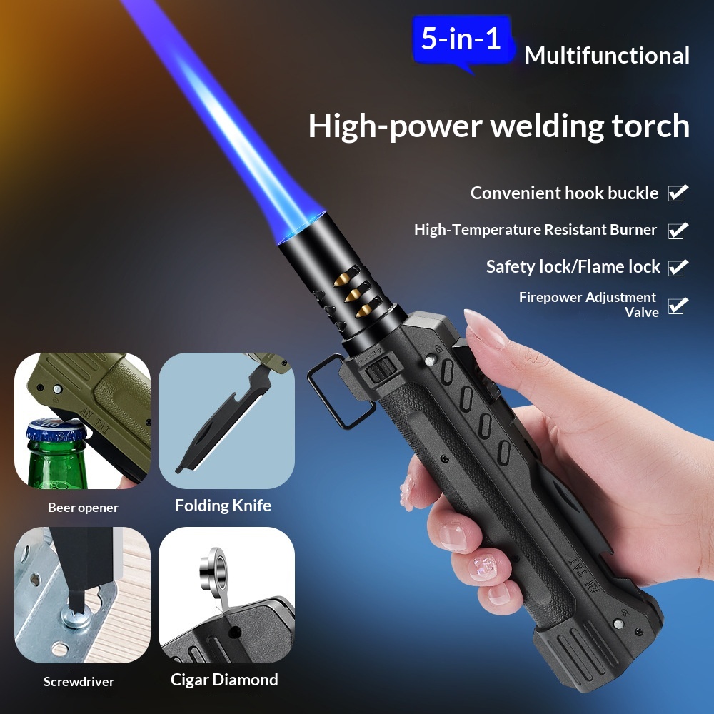 ไฟแช็คแก๊สโลหะทรงพลัง กันลม ใช - Outdoor Kitchen Power บทวิจารณ์และราคา