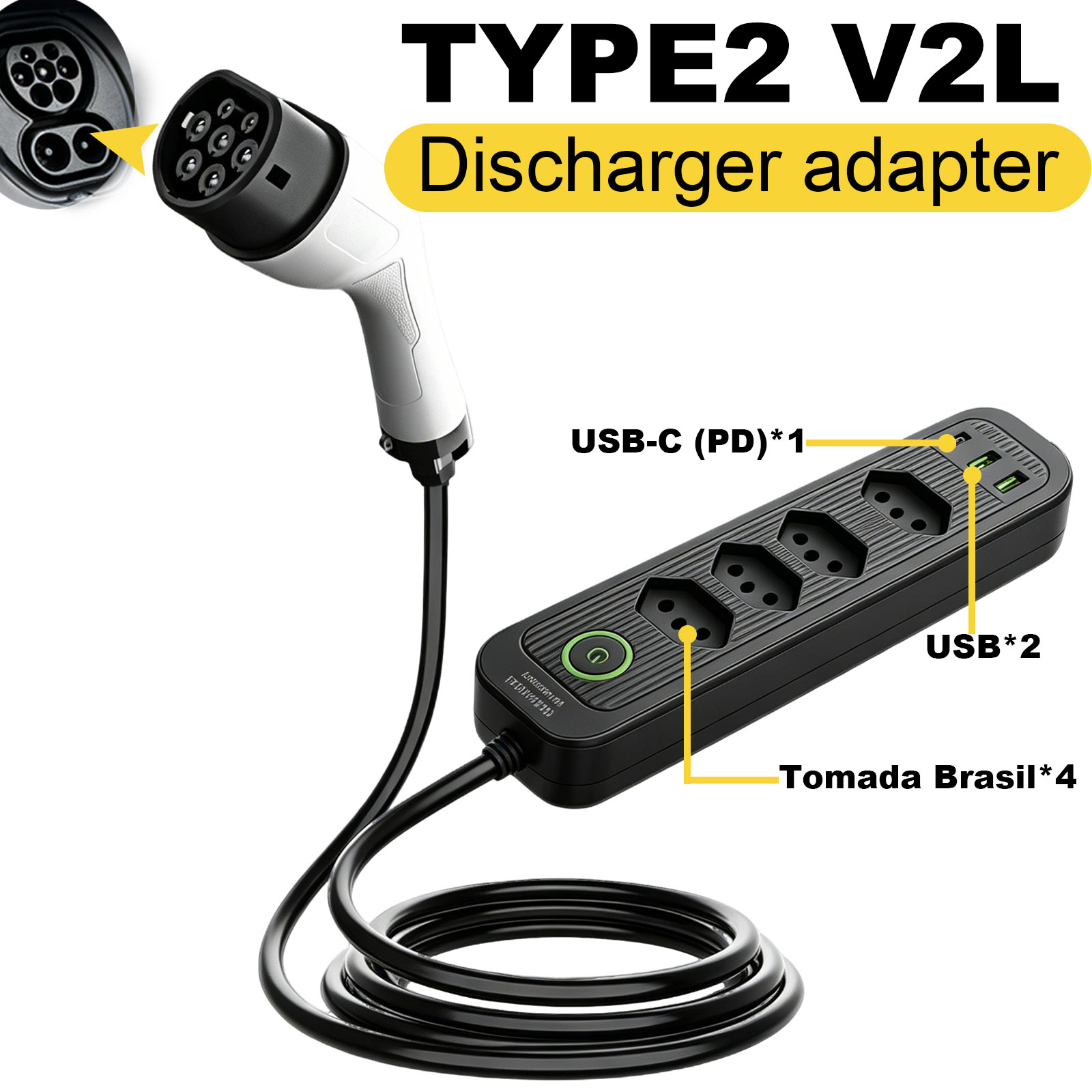 อะแดปเตอร์ปล่อยไฟ Type2 V2L 16 - Outdoor Power Rack บทวิจารณ์และราคา