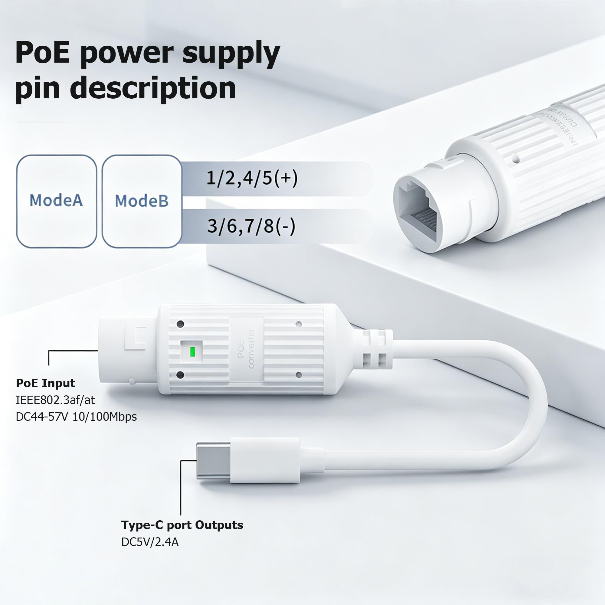 ตัวแปลงไฟ POE เป็น USB-C อะแดป - Outdoor Power Monitor บทวิจารณ์และราคา