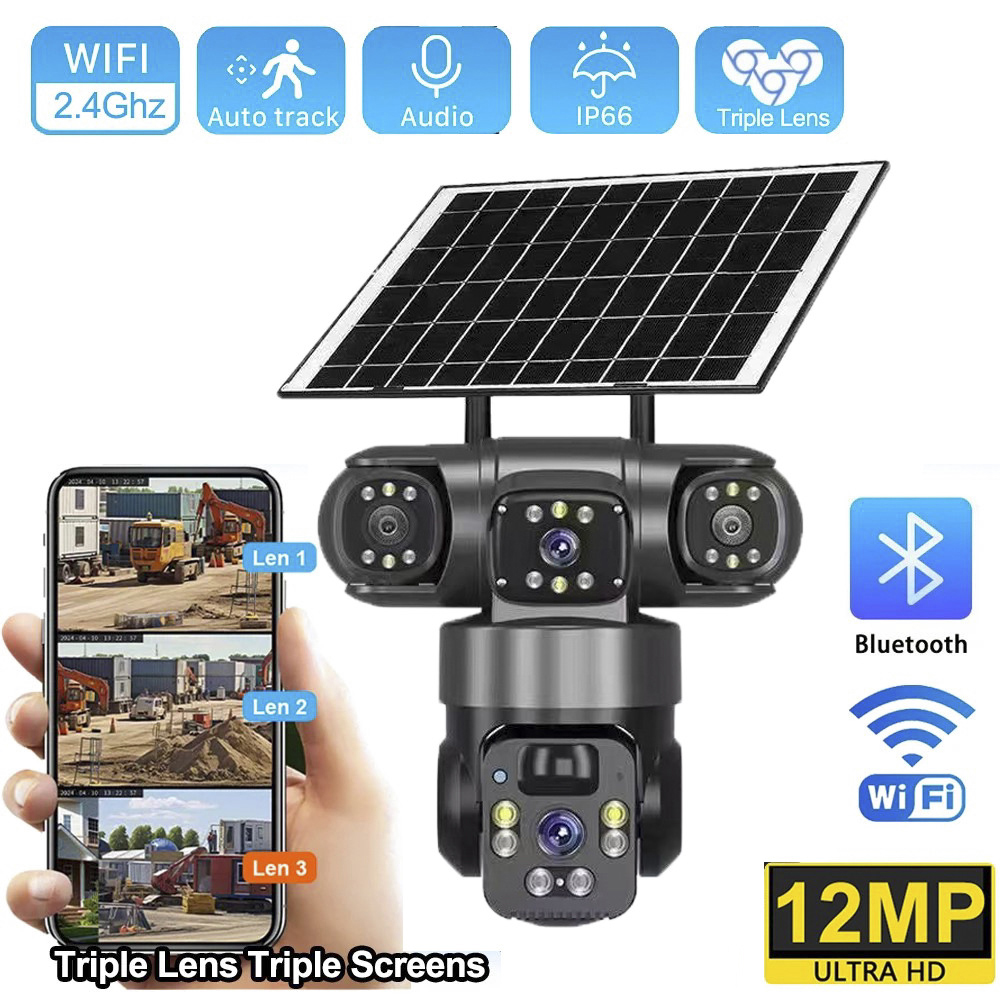 กล้องโซลาร์ 4G สามเลนส์ สามจอภ - Outdoor Power Monitor บทวิจารณ์และราคา