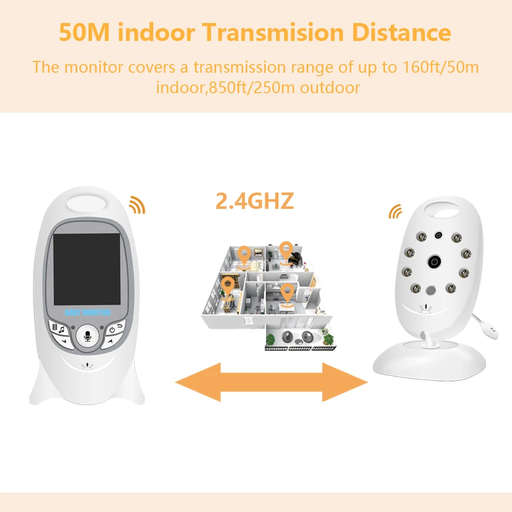 VB601 Baby Monitor อิเล็กทรอนิ - Outdoor Power Monitor บทวิจารณ์และราคา